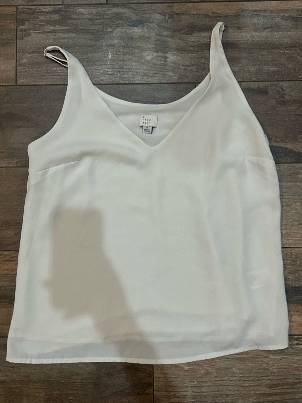 a new day White V-Neck Sleeveless Tank Top